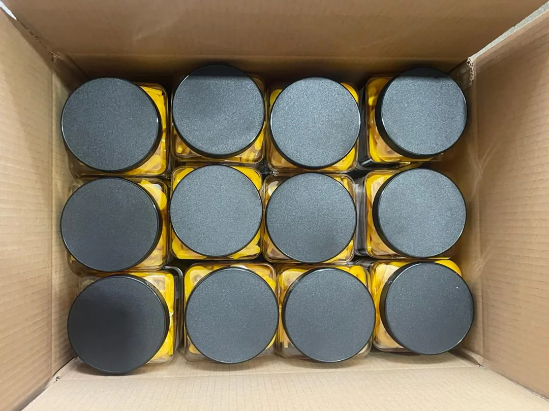 120-piece transparent retail jar