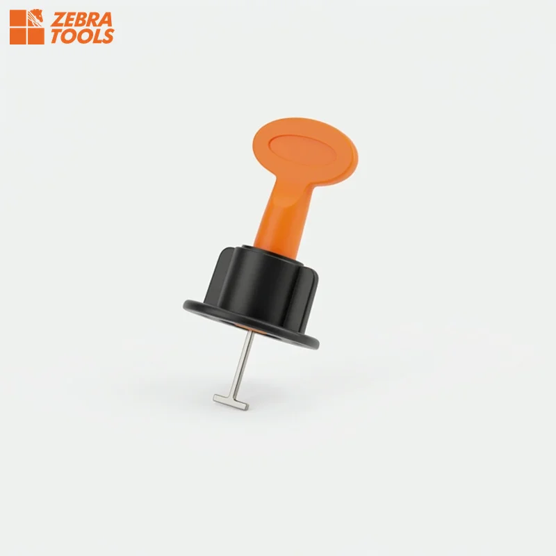 Screw-cap leveler in use — precise tension control without hammering